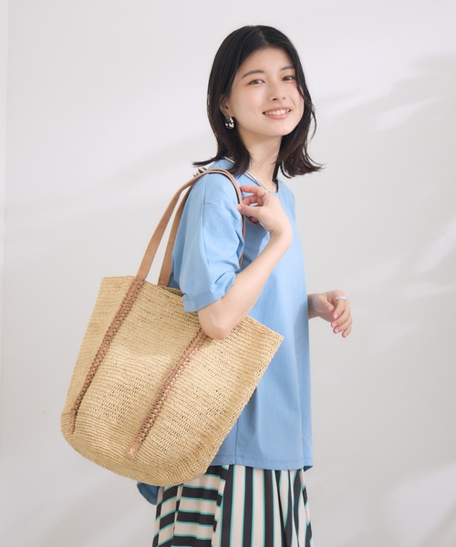 KATHARINE ROSS(キャサリンロス)の「【KATHARINE ROSS】【MADE IN MADA】 トートバッグ(トートバッグ・レディース・ベージュ/ライトグレー・MEDIUM)」の6枚目の写真