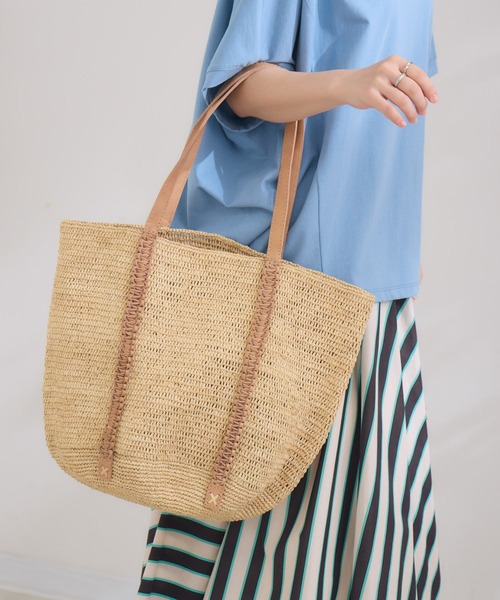 KATHARINE ROSS(キャサリンロス)の「【KATHARINE ROSS】【MADE IN MADA】 トートバッグ(トートバッグ・レディース・ベージュ/ライトグレー・MEDIUM)」の8枚目の写真