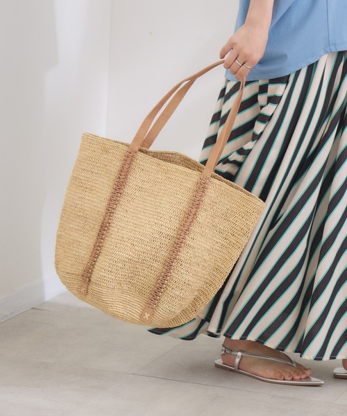 KATHARINE ROSS(キャサリンロス)の「【KATHARINE ROSS】【MADE IN MADA】 トートバッグ(トートバッグ・レディース・ベージュ/ライトグレー・MEDIUM)」の9枚目の写真