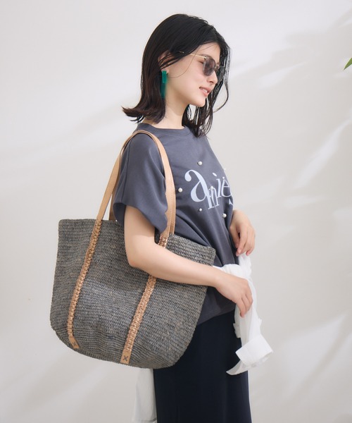 KATHARINE ROSS(キャサリンロス)の「【KATHARINE ROSS】【MADE IN MADA】 トートバッグ(トートバッグ・レディース・ベージュ/ライトグレー・MEDIUM)」の15枚目の写真