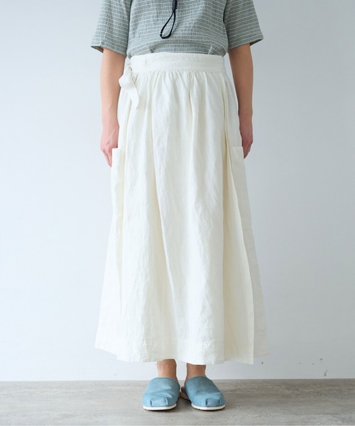 yuni（ユニ ）の「リネン ラップスカート（スカート）」 - WEAR