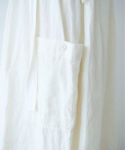 yuni（ユニ ）の「△リネン ラップスカート（スカート）」 - WEAR