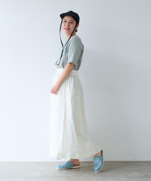 yuni（ユニ ）の「リネン ラップスカート（スカート）」 - WEAR