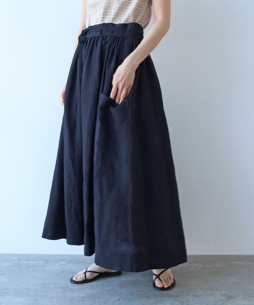 ✨新品✨24ss✨45R✨ リネンツイードのラップスカート✨完売品 ✨新品✨24ss✨45R✨ リネンツイードのラップスカート✨完売品