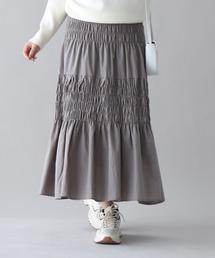 可愛すぎないティアードスカート大人コーデ術