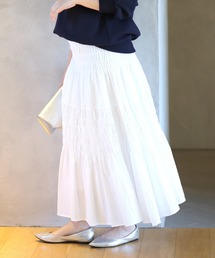 可愛すぎないティアードスカート大人コーデ術