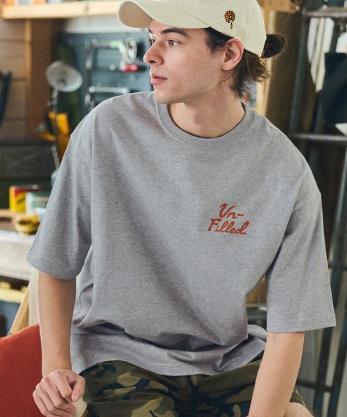 UN-FILLED(アンフィルド)の「mt9710- U.F ANGEL BANDANNA T-SHIRT Tシャツ(Tシャツ/カットソー・メンズ・ミックスグレー/ホワイト/パープル系その他・M/L/XL)」の5枚目の写真
