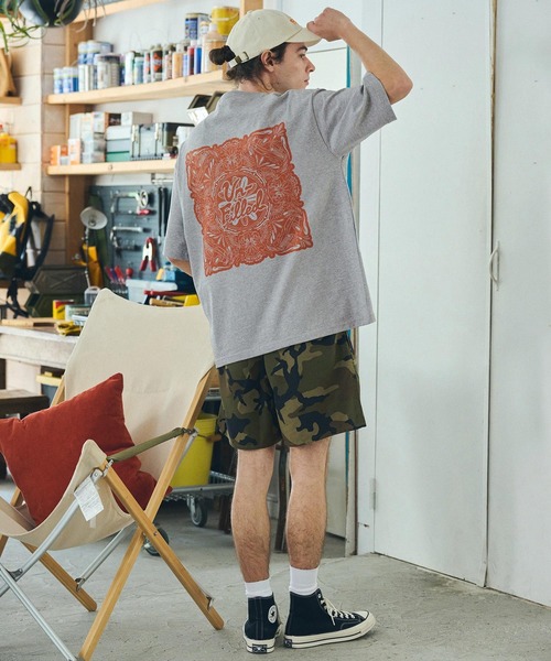 UN-FILLED(アンフィルド)の「mt9710- U.F ANGEL BANDANNA T-SHIRT Tシャツ(Tシャツ/カットソー・メンズ・ミックスグレー/ホワイト/パープル系その他・M/L/XL)」の11枚目の写真