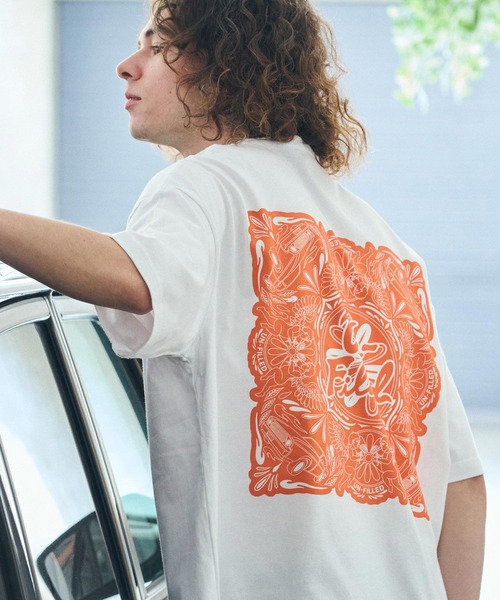 UN-FILLED(アンフィルド)の「mt9710- U.F ANGEL BANDANNA T-SHIRT Tシャツ(Tシャツ/カットソー・メンズ・ミックスグレー/ホワイト/パープル系その他・M/L/XL)」の19枚目の写真