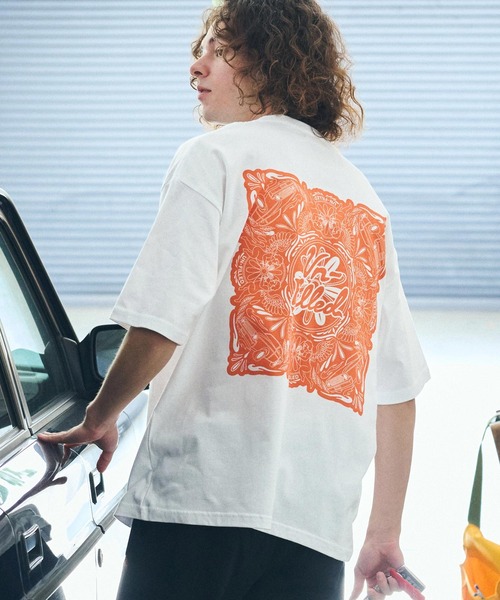 UN-FILLED(アンフィルド)の「mt9710- U.F ANGEL BANDANNA T-SHIRT Tシャツ(Tシャツ/カットソー・メンズ・ミックスグレー/ホワイト/パープル系その他・M/L/XL)」の20枚目の写真
