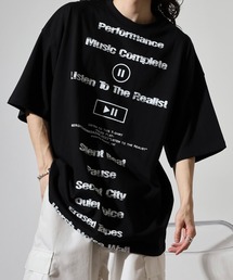 ABETTOR 韓国製フロント&バックフルロゴプリントヘビーオンスSS/T