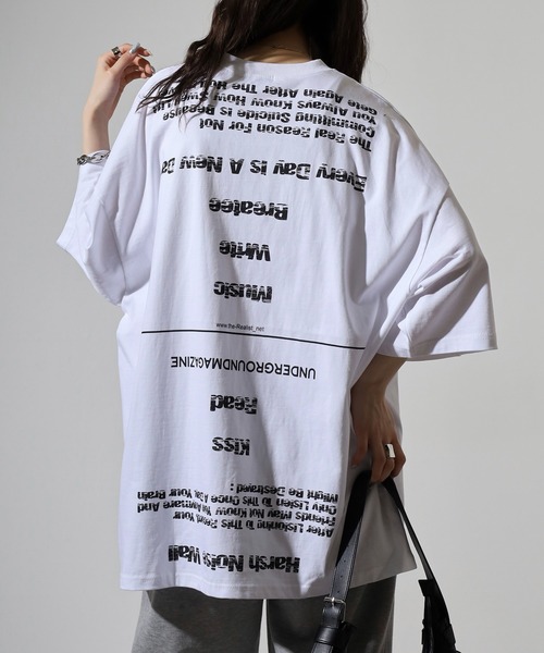 FUNALIVE(ファンアライブ)の「ABETTOR 韓国製フロント&バックフルロゴプリントヘビーオンスSS/T(Tシャツ/カットソー・メンズ・ブラック/ホワイト・FREE)」の14枚目の写真