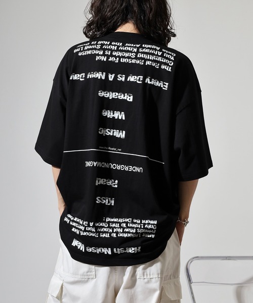 FUNALIVE(ファンアライブ)の「ABETTOR 韓国製フロント&バックフルロゴプリントヘビーオンスSS/T(Tシャツ/カットソー・メンズ・ブラック/ホワイト・FREE)」の17枚目の写真