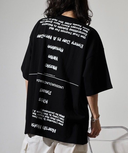 FUNALIVE(ファンアライブ)の「ABETTOR 韓国製フロント&バックフルロゴプリントヘビーオンスSS/T(Tシャツ/カットソー・メンズ・ブラック/ホワイト・FREE)」の18枚目の写真