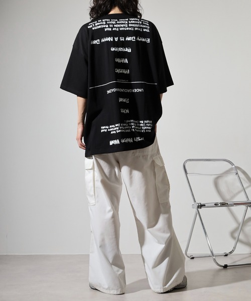 FUNALIVE(ファンアライブ)の「ABETTOR 韓国製フロント&バックフルロゴプリントヘビーオンスSS/T(Tシャツ/カットソー・メンズ・ブラック/ホワイト・FREE)」の20枚目の写真