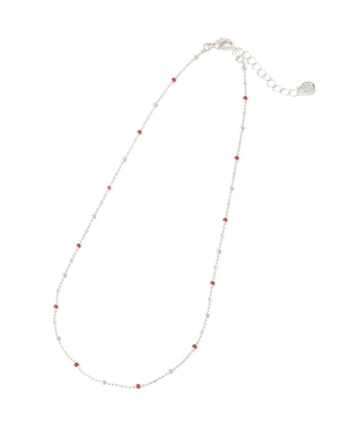 VIS(ビス)の「カラーチェーンネックレス(ネックレス・レディース・ピンク系その他2/ブルー系その他4・FREE)」の3枚目の写真