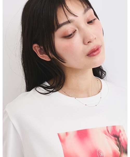 VIS(ビス)の「カラーチェーンネックレス(ネックレス・レディース・ピンク系その他2/ブルー系その他4・FREE)」の4枚目の写真