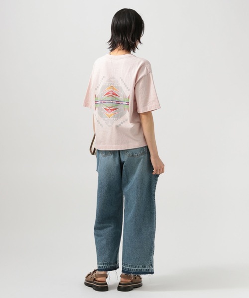 PENDLETON(ペンドルトン)の「【PENDLETON(ペンドルトン)】別注バックプリントT(Tシャツ/カットソー・レディース・オフホワイト/グリーン/ピンク・FREE)」の19枚目の写真