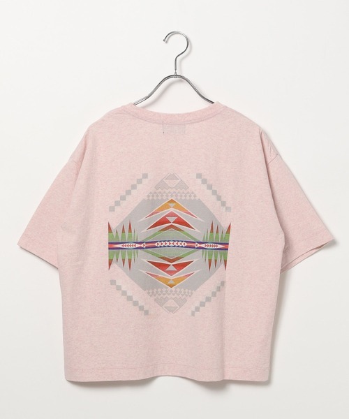 PENDLETON(ペンドルトン)の「【PENDLETON(ペンドルトン)】別注バックプリントT(Tシャツ/カットソー・レディース・オフホワイト/グリーン/ピンク・FREE)」の9枚目の写真