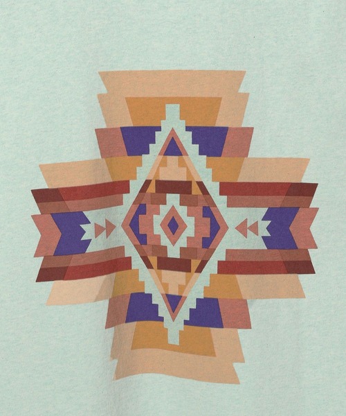 PENDLETON(ペンドルトン)の「【PENDLETON(ペンドルトン)】別注バックプリントT(Tシャツ/カットソー・レディース・オフホワイト/グリーン/ピンク・FREE)」の14枚目の写真