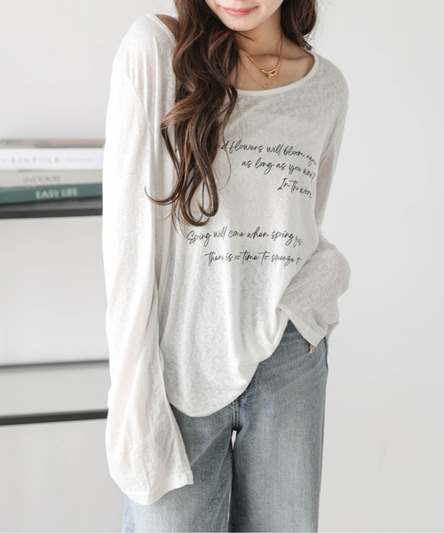 セール】シアーロングTシャツ（Tシャツ/カットソー）｜SUGAR