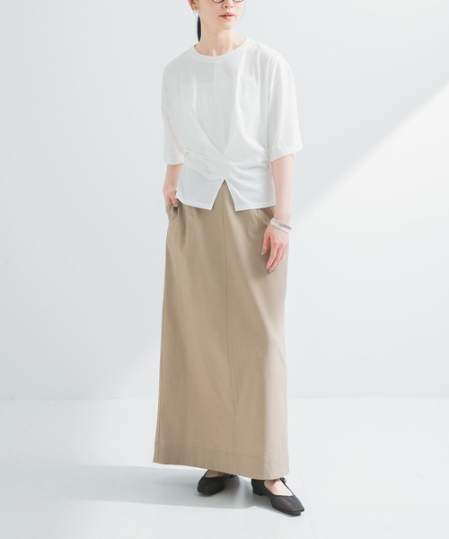 MHLリネン混ロングスカート・美品 URBAN RESEARCH スカート 「2サイズ展開」リネン混ロング