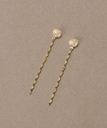 JUPITER | 【K10】ペタルチェーンピアスキャッチ/4cm<動画あり>(ピアス（両耳用）)