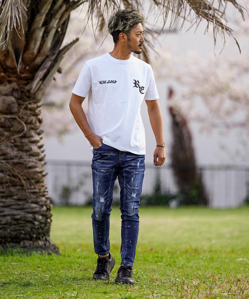 adamsJUGGLER(アダムスジャグラー)の「RTEGマチュアOEティー(Tシャツ/カットソー・メンズ・ホワイト/ブラック・S/M/L/XL/XXL)」の3枚目の写真