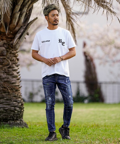 adamsJUGGLER(アダムスジャグラー)の「RTEGマチュアOEティー(Tシャツ/カットソー・メンズ・ホワイト/ブラック・S/M/L/XL/XXL)」の5枚目の写真