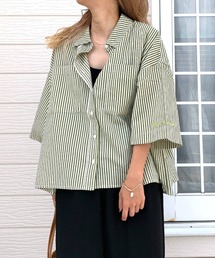 Q | キャンブリックボイル半袖シャツ(シャツ/ブラウス)