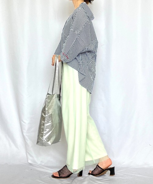 Q（キュー）の「キャンブリックボイル半袖シャツ（シャツ/ブラウス・レディース・アイボリー/オリーブ/レッド/ネイビー・MEDIUM）」の19枚目の写真