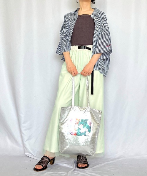 Q（キュー）の「キャンブリックボイル半袖シャツ（シャツ/ブラウス・レディース・アイボリー/オリーブ/レッド/ネイビー・MEDIUM）」の21枚目の写真