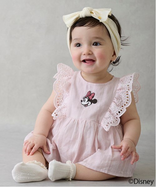 petit main（プティマイン）の「【Disney】肩フリルチュニックセットアップ（その他ベビーウェア・キッズ・ライトピンク/オフホワイト/ラベンダー・70cm/80ｃｍ）」の3枚目の写真