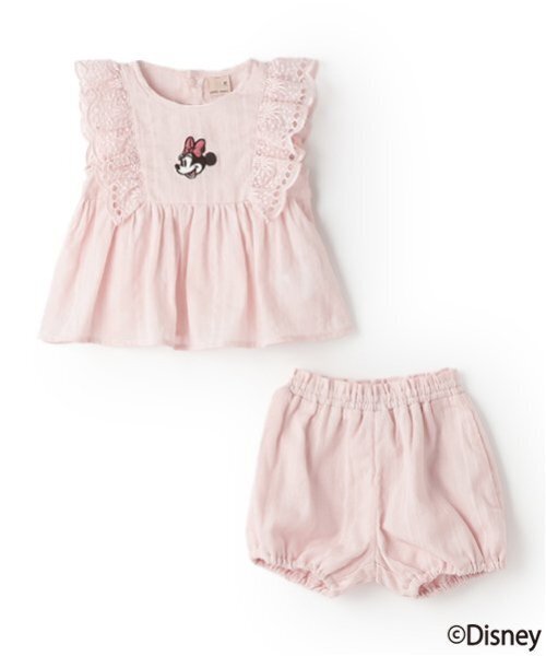 petit main（プティマイン）の「【Disney】肩フリルチュニックセットアップ（その他ベビーウェア・キッズ・ライトピンク/オフホワイト/ラベンダー・70cm/80ｃｍ）」の16枚目の写真