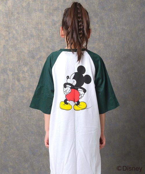 herunivers ×disneyミッキーマウススパイディ柄ワンピースＬサイズ Disney 】 ミッキーマウス / ミニーマウス / デニム チェック 柄