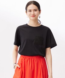 クロッシェポケット Tシャツ
