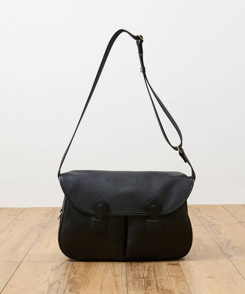 SLOWスロウ栃木レザステアレザ-ショルダ-バックハンティングポストマンRRL SLOWスロウ栃木レザステアレザ-ショルダ-バックハンティング