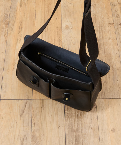 SLOW スロウ / cb-hunting shoulder bag- クロムステアレザー