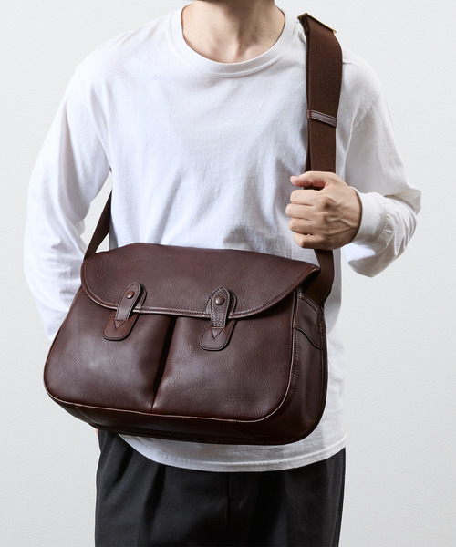 SLOW スロウ / cb-hunting shoulder bag- クロムステアレザー