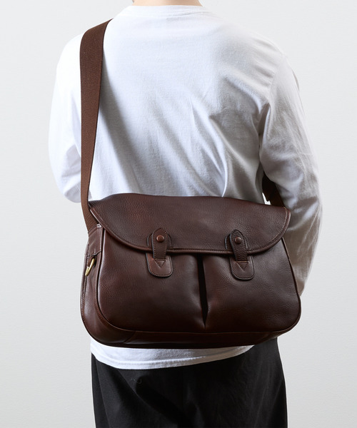 SLOW（スロウ）の「SLOW スロウ / cb-hunting shoulder bag- クロムステアレザーショルダーバッグ 牛革ハンティングバッグ / 858S51R（ショルダーバッグ・メンズ・ブラック/チョコ・FREE）」の19枚目の写真