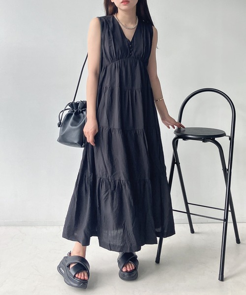 AS KNOW AS plus（アズノゥアズプラス）の「○ノースリーブティアード