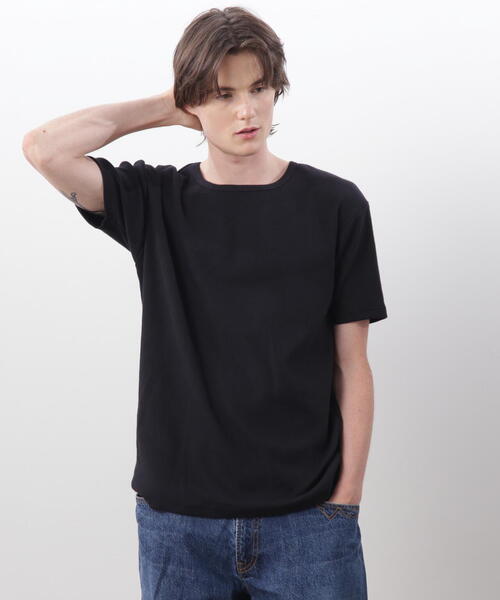 MANASTASH（マナスタッシュ）の「MANASTASH/マナスタッシュ/ RIB S/S TEES(2P)（Tシャツ/カットソー・メンズ・その他24/ブラック/ホワイト・M/L/XL/S）」の9枚目の写真