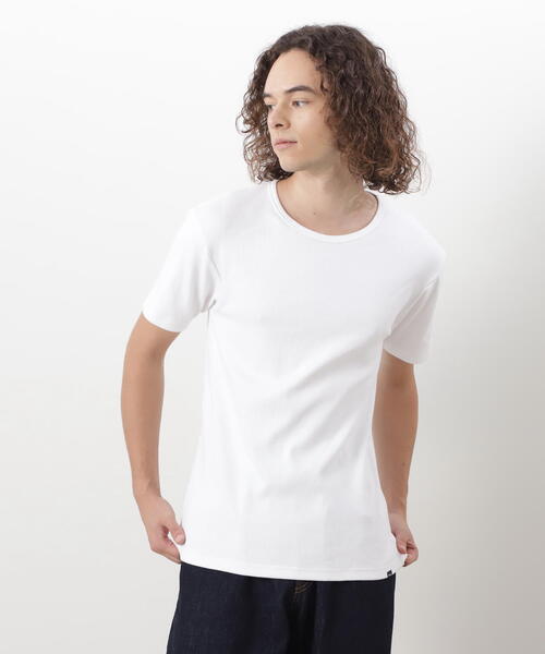 MANASTASH（マナスタッシュ）の「MANASTASH/マナスタッシュ/ RIB S/S TEES(2P)（Tシャツ/カットソー・メンズ・その他24/ブラック/ホワイト・M/L/XL/S）」の7枚目の写真