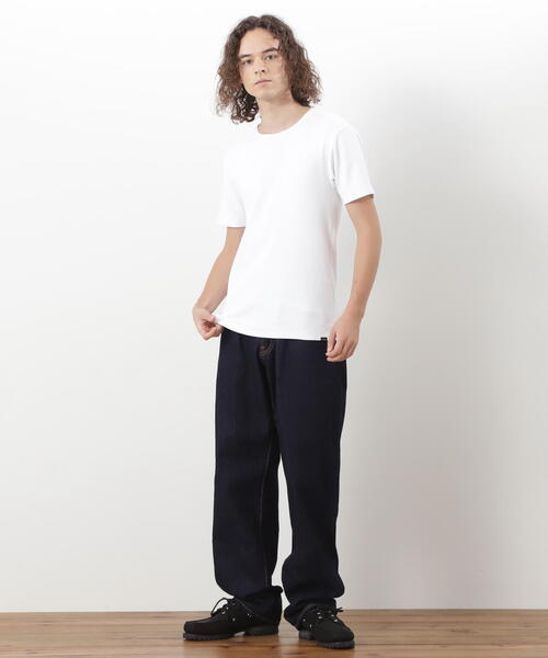 MANASTASH（マナスタッシュ）の「MANASTASH/マナスタッシュ/ RIB S/S TEES(2P)（Tシャツ/カットソー・メンズ・その他24/ブラック/ホワイト・M/L/XL/S）」の6枚目の写真