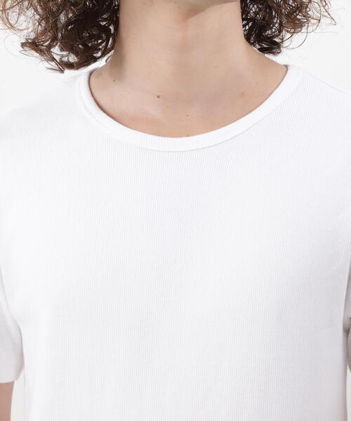 MANASTASH（マナスタッシュ）の「MANASTASH/マナスタッシュ/ RIB S/S TEES(2P)（Tシャツ/カットソー・メンズ・その他24/ブラック/ホワイト・M/L/XL/S）」の4枚目の写真