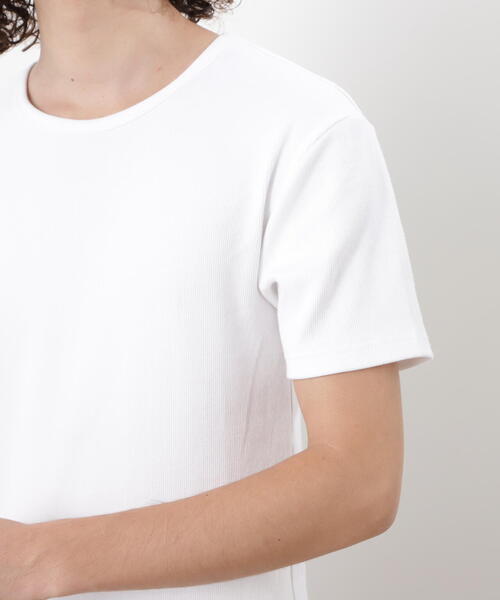 MANASTASH（マナスタッシュ）の「MANASTASH/マナスタッシュ/ RIB S/S TEES(2P)（Tシャツ/カットソー・メンズ・その他24/ブラック/ホワイト・M/L/XL/S）」の16枚目の写真