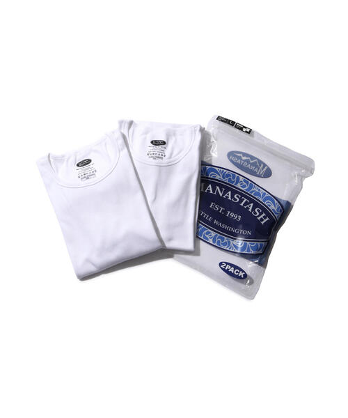MANASTASH（マナスタッシュ）の「MANASTASH/マナスタッシュ/ RIB S/S TEES(2P)（Tシャツ/カットソー・メンズ・その他24/ブラック/ホワイト・M/L/XL/S）」の2枚目の写真