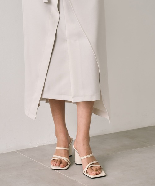 UNITED TOKYO(ユナイテッドトウキョウ)の「【再入荷なし!】ACETATEラップスカート|細見え/ウォッシャブル/セットアップ/防シワ/ストレッチ/吸湿性/オフィスカジュアル/秋服(スカート・レディース・アイボリー/ブラック/グレー・1/2)」の14枚目の写真