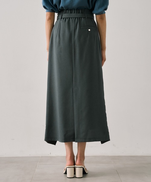 UNITED TOKYO(ユナイテッドトウキョウ)の「【再入荷なし!】ACETATEラップスカート|細見え/ウォッシャブル/セットアップ/防シワ/ストレッチ/吸湿性/オフィスカジュアル/秋服(スカート・レディース・アイボリー/ブラック/グレー・1/2)」の21枚目の写真