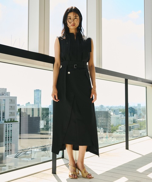 再入荷なし！】ACETATEラップスカート｜細見え/ウォッシャブル